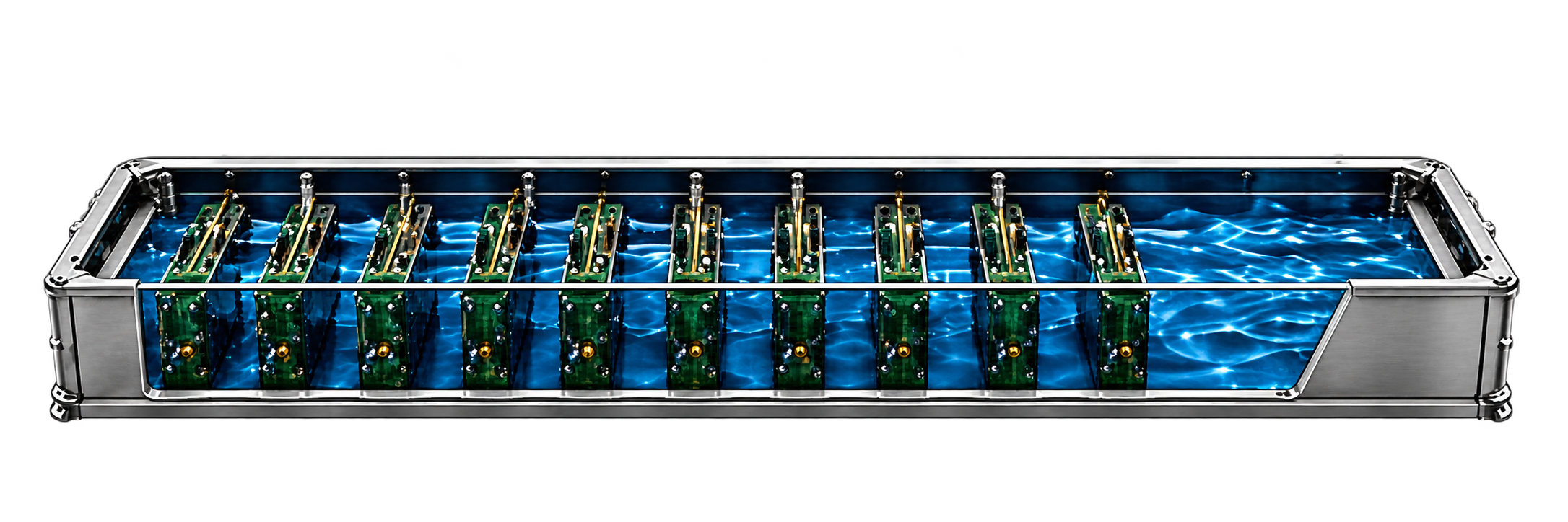 Compute immersed in dielectric fluid