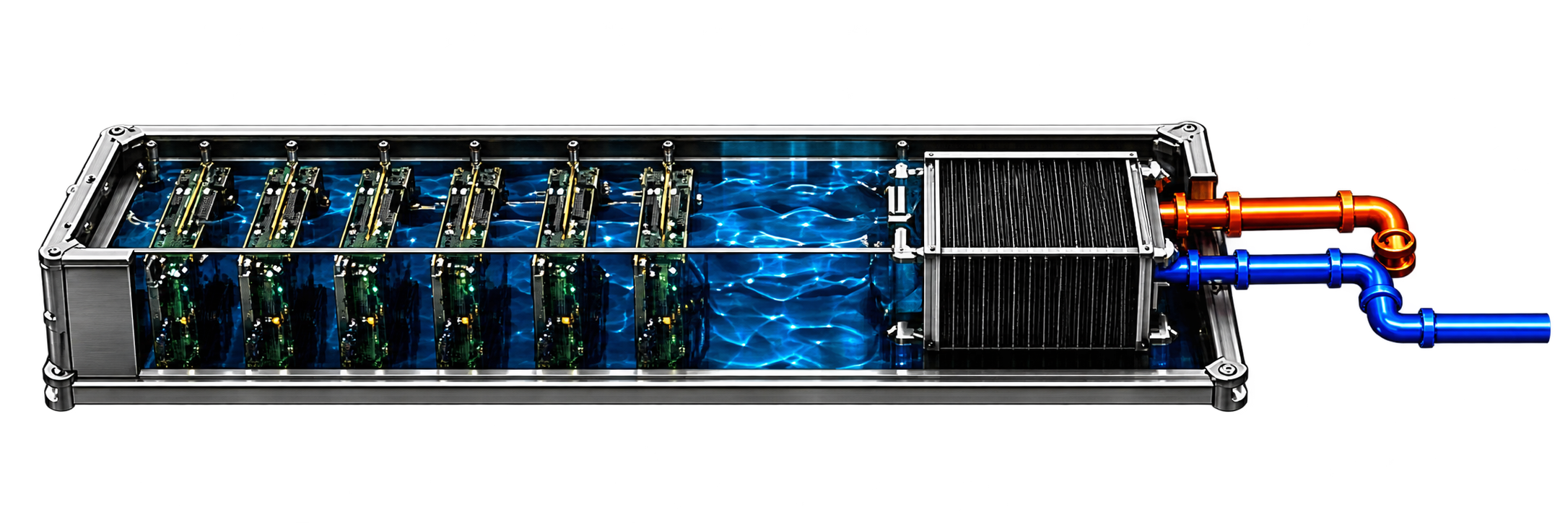 Heat exchanger transfers heat to water-glycol loop
